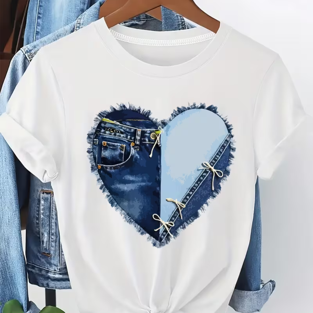 Round-neck Casual T-shirt