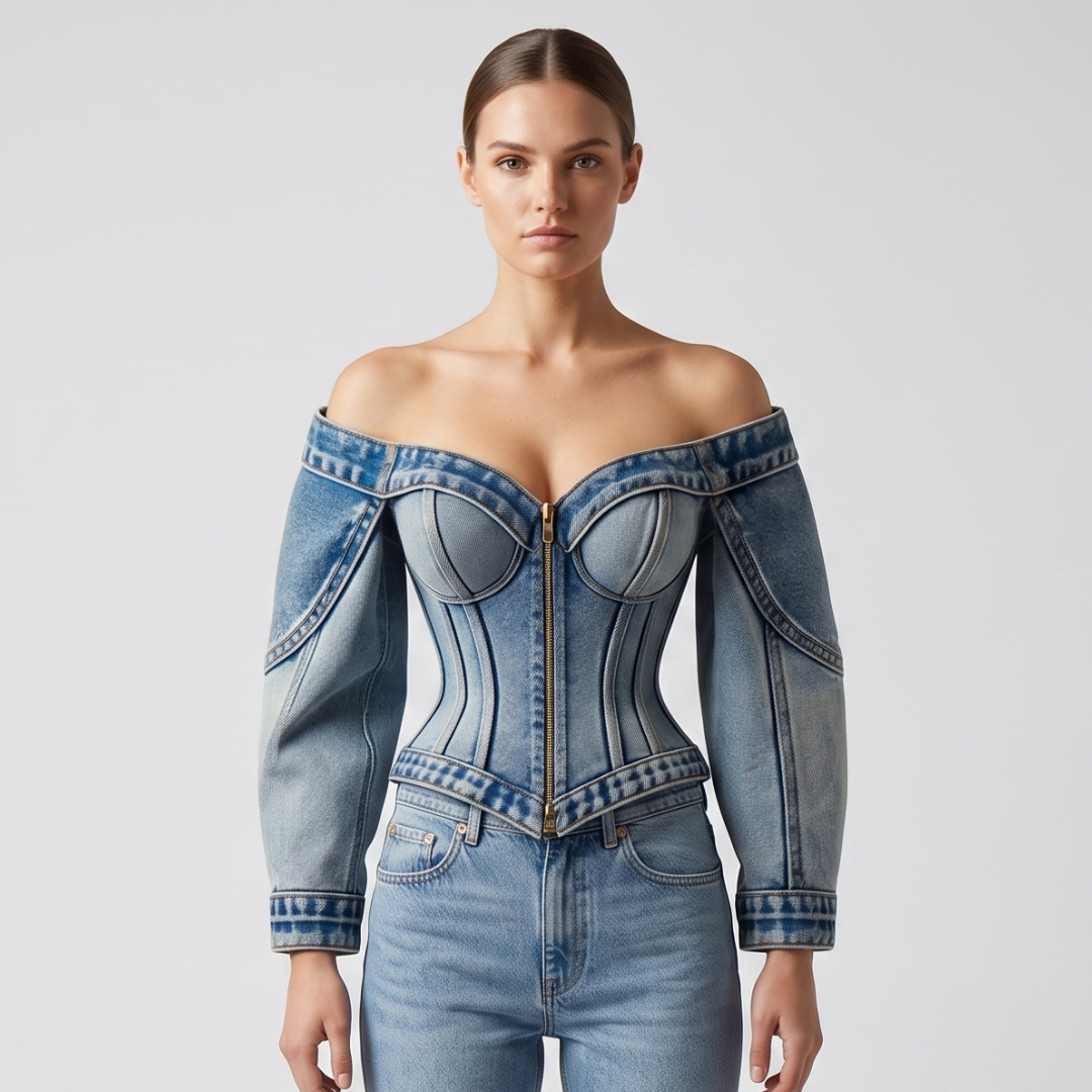 Denim Blouse Jacket
